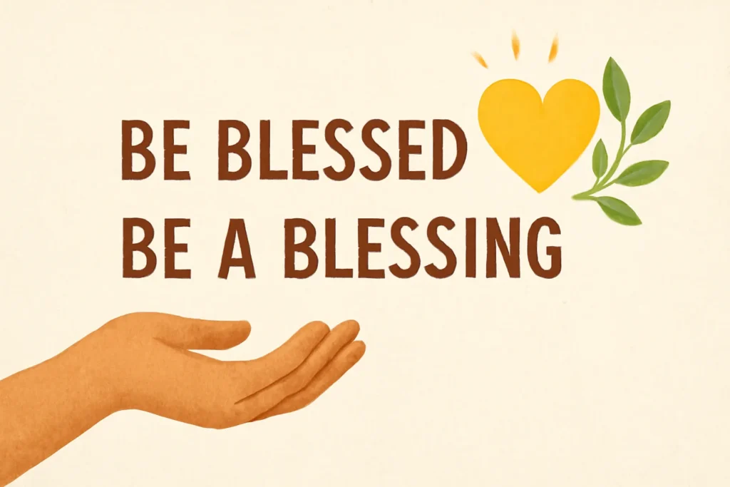 be blessed and be a blessing