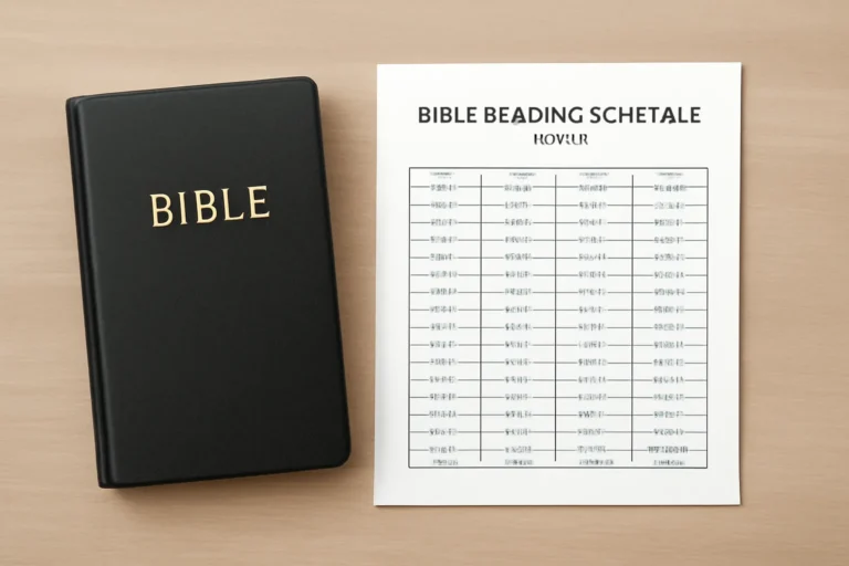 bible reading schedule 1 year