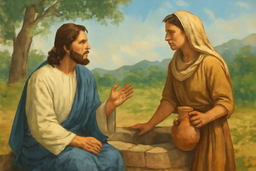 bible verse about the woman at the well
