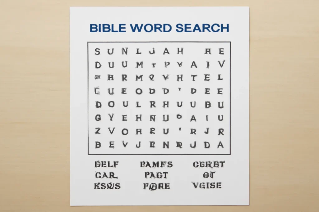 bible word search printable free