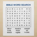 bible word search printable free