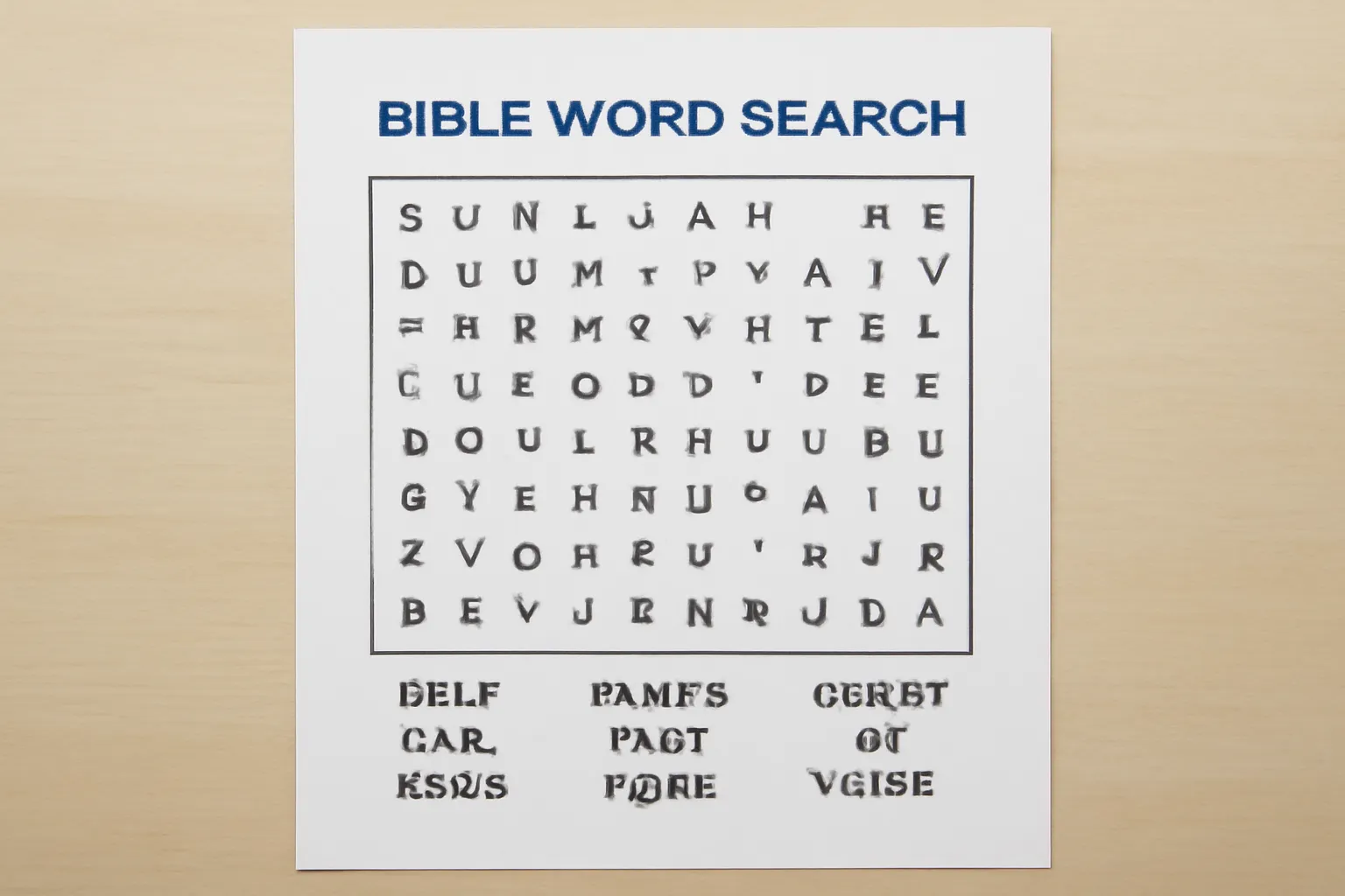 bible word search printable free