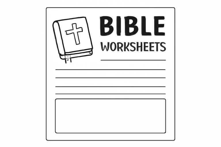 bible worksheets printable