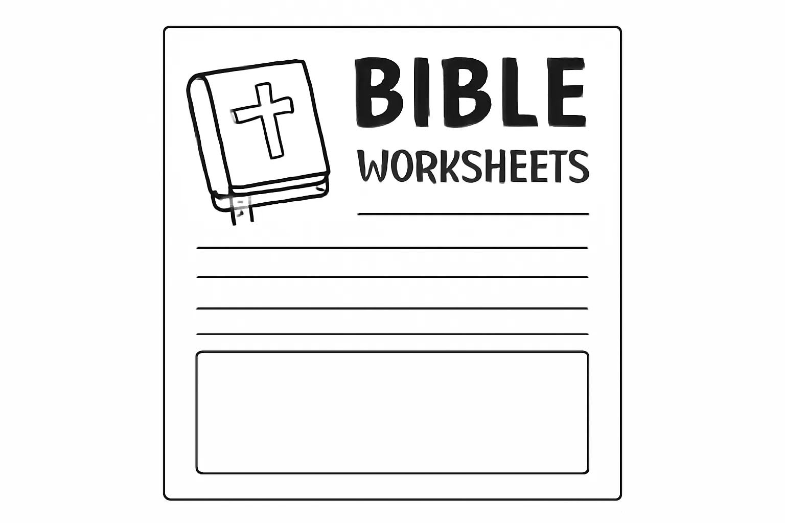 bible worksheets printable