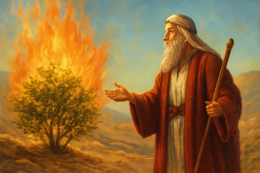 burning bush and moses